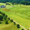 Aerial view of the clubhouse at Riverwood Golf Club.