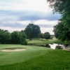 View of a green and bunker at Rocky River Golf Club at Concord.