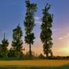 Sunset view of a hole at The Golf Club at Eagle Creek