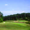 A view over the water of a hole at Caswell Pines Golf Club