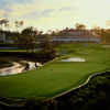 A view of the 9th green at Rivers Edge Golf Club
