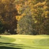 A sunny day view of a green at Boone Golf Club