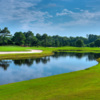 A view over the water from Pointe Golf Club