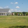 A view of the driving range tees at Bradford Creek Golf Club