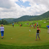 A view of the practice area at Bear Lake Golf Club