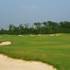 A view of the 17th green at North River Club