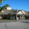 A view of the clubhouse at Crow Creek Golf Club