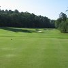 A view of the 17th green from tee at Finley Golf Club