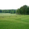 A view of the driving range at Duke University Golf Club