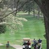 A spring view from above tee #9 at Siler City Country Club