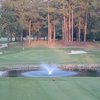 A view of green with bunker on the right at Knollwood Fairways