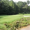 A view of hole #16 at Fox Den Country Club