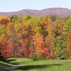 A fall view of green at Stone Mountain Golf Club