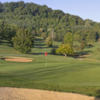 A view of green protected by bunkers at Waynesville Country Club Inn - Blue Ridge Course