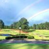 A view of the rainbow over Benvenue Country Club.