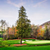 A view of a hole at Wade Hampton Golf Course.