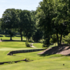 A sunny day view of from a tee at The Cardinal by Pete Dye